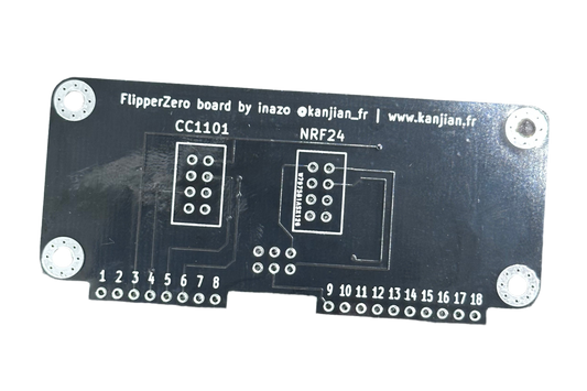 Flipper Zero CC1101+NRF24 Board