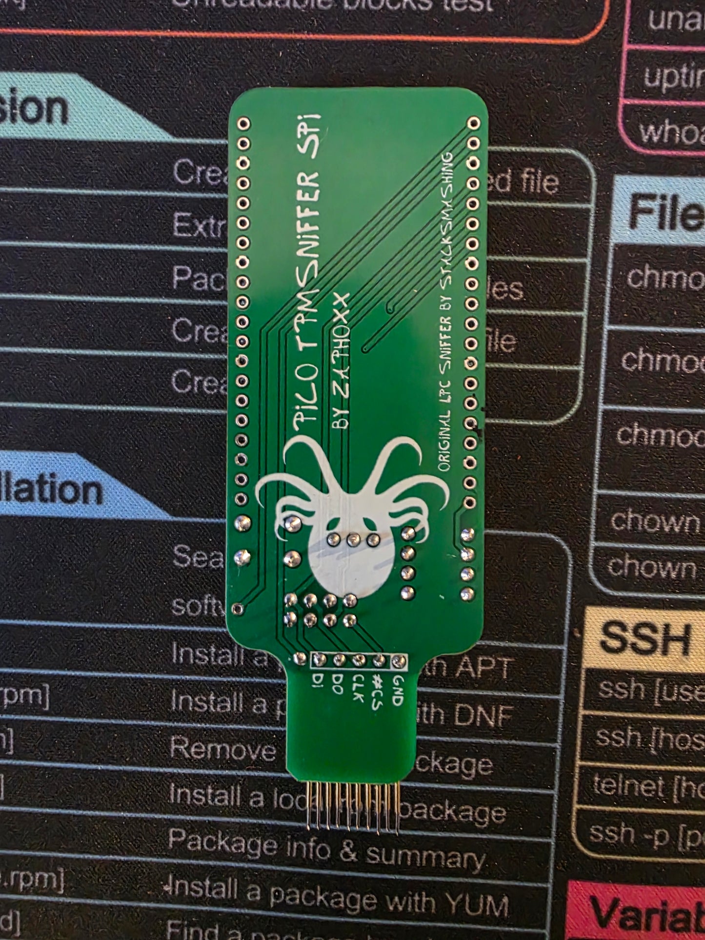 Pico TPM Sniffer SPI[ASSEMBLED NO SIDE HEADERS]